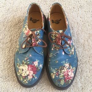 Dr Martens floral Oxford shoes size 37